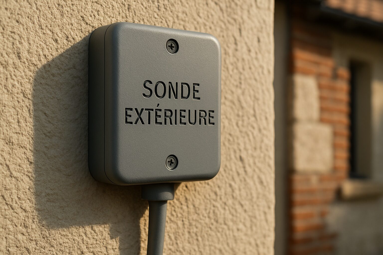 Sonde extérieure bien positionnée au nord pour une régulation fiable à Bouloc