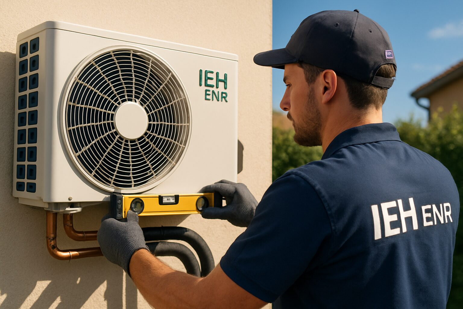 Installation pompe à chaleur air/eau à Bouloc (31) par IEH ENR – façade maison Occitanie