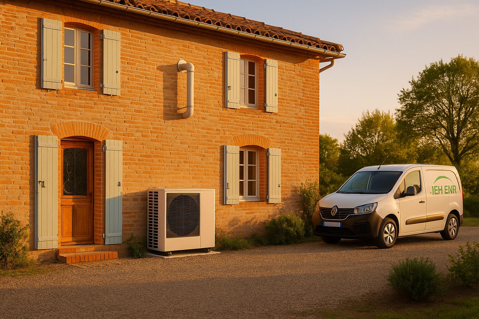 Maison du Tarn-et-Garonne avec PAC air/eau et chaudière gaz – solution hybride IEH ENR à Montauban